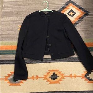Brooks Brothers Jacquard Cropped Jacket